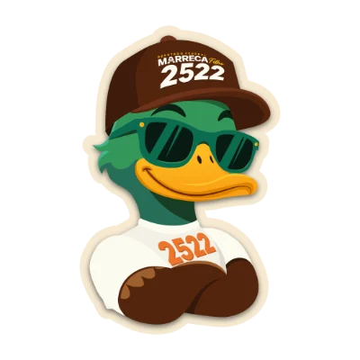 Mascote oficial da campanha, o Marreca 2522