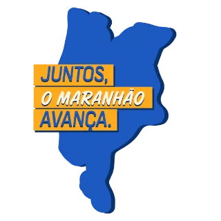Figurinha do mapa do Maranhão
