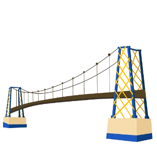 Ilustração da ponte de Balsas