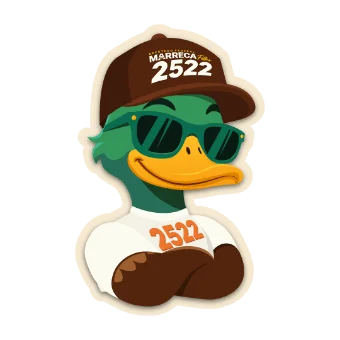 Figurinha do mascote Marreca